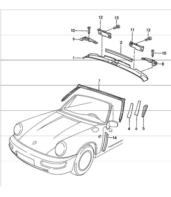 Diagram 811-06 Porsche Cayman S 3.4L 987C 2005-08 Body