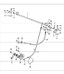 cubierta trasera, eje de mando, piezas sueltas 911 SPEEDSTER 1989