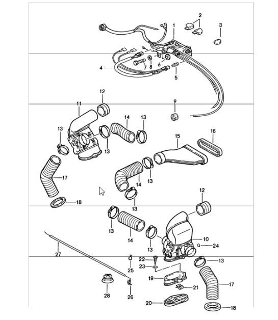 Diagram 813-01 Porsche 968 (1992-1995) Body