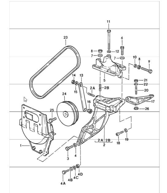 Diagram 813-20 Porsche 996 (911) (1997-2005) Body