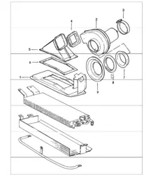 fan front RIGHT HAND DRIVE Cars 911 M573 1987-89