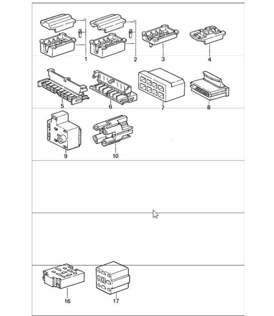 Diagram 902-64 Porsche Cayenne 9PA1 (957) 2007-2010 Electrical equipment