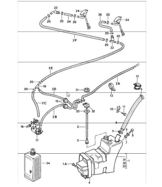 Diagram 904-10 Porsche Cayenne V6 3.6L Petrol 300Hp Electrical equipment
