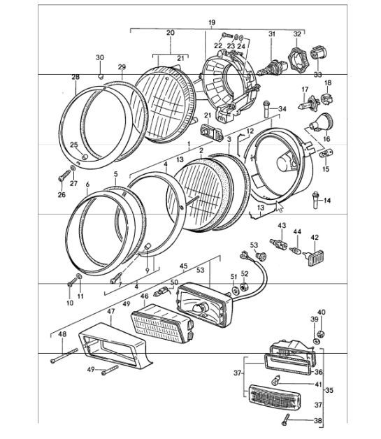 Diagram 905-00 Porsche 912E 4CYL 1976 