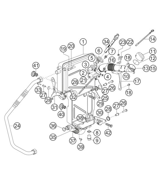 Diagram 1.1-14 Porsche 991 (911) MK1 2012-2016 Engine