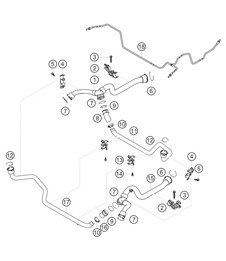 Front water circuit 911 (991) GT3 CUP 2016