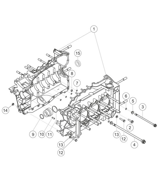 Diagram 1.1-02 Porsche 991 (911) MK1 2012-2016 Engine