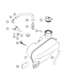 Water expansion tank 911 (991) GT3 CUP 2016
