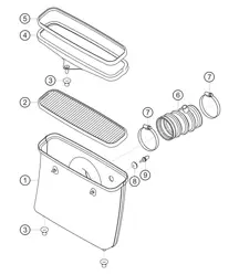 Air filter housing 911 (991) GT3 CUP 2016
