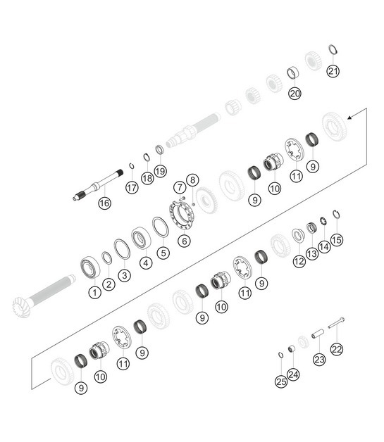 Diagram 3.3-11 Porsche 991 (911) MK1 2012-2016 Transmission