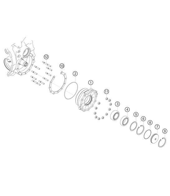 Diagram 3.3-08 Porsche 991 (911) MK1 2012-2016 Transmission