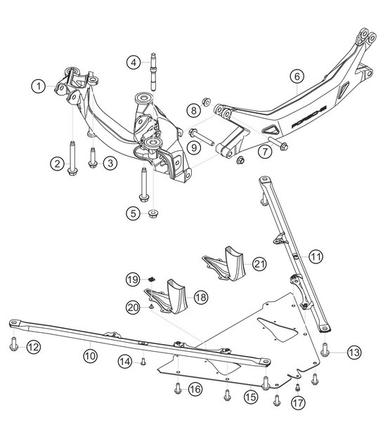 Diagram 5.5-01 Porsche 991 (911) MK1 2012-2016 Rear Axle