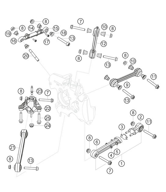 Diagram 5.5-02 Porsche 991 (911) MK1 2012-2016 Rear Axle
