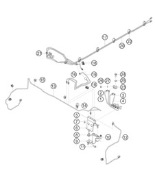 Bremsleitungen vorne 911 (991) GT3 CUP 2016