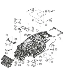 Body in white 911 (991) GT3 CUP 2016