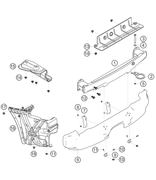 Diagram 8.8-10 Porsche Cayman 987C / 981C (2005-2016) Body
