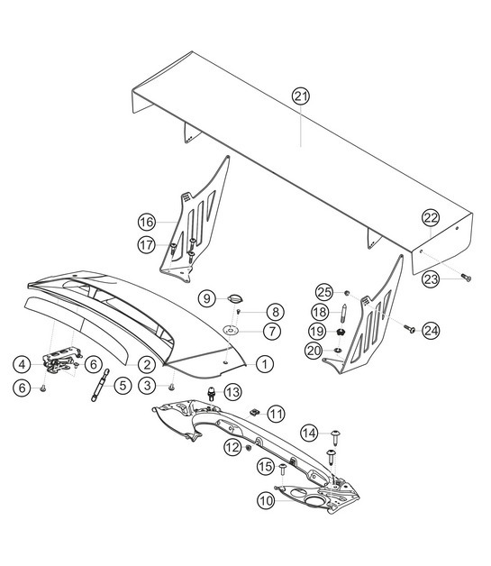 Diagram 8.8-11 Porsche Cayman 987C / 981C (2005-2016) Body
