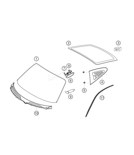 Diagram 8.8-13 Porsche Cayman 987C / 981C (2005-2016) Body