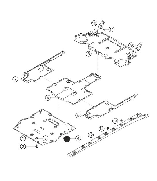 Diagram 8.8-06 Porsche Cayman 987C / 981C (2005-2016) Body