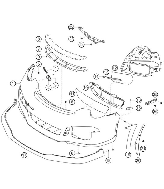 Diagram 8.8-08 Porsche Cayman 987C / 981C (2005-2016) Body