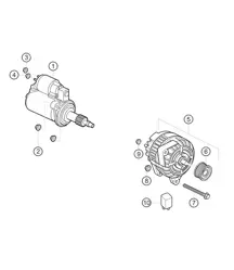 Générateur et démarreur 911 (991) GT3 CUP 2016