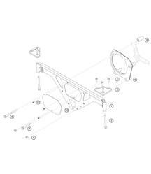 engine bracket 911 (991) GT3 CUP 2018 - 2019