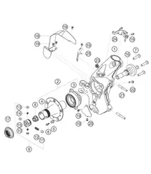 face avant verticale 911 (991) GT3 CUP 2018 - 2019