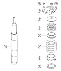 Jambe de suspension avant 911 (991) GT3 CUP 2018 - 2019
