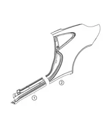 Sheet metal parts side 911 (991) GT3 CUP 2018 - 2019