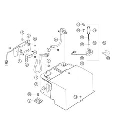 Batterie et relais principal 911 (991) GT3 CUP 2018 - 2019