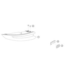 Feu arrière 911 (991) GT3 CUP 2018 - 2019