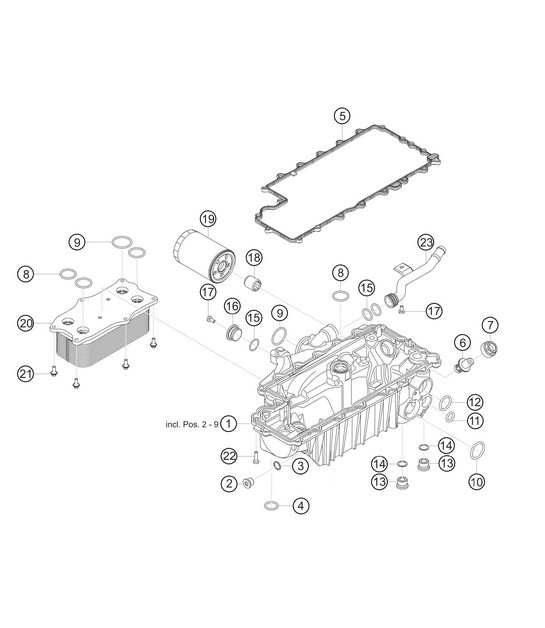 Diagram 1.1-10 Porsche 911 1975-1977 3.0L Turbo (930) Engine