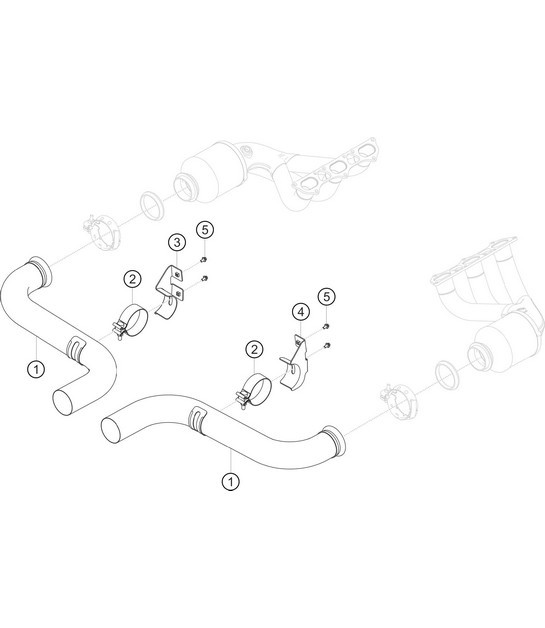 Diagram 2.2-06 Porsche Cayenne S V8 4.8L Petrol 400HP Fuel System, Exhaust System