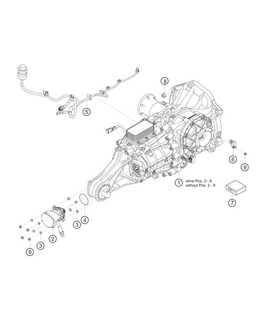 Diagram 3.3-04 Porsche 996 C4 3.4L 1997-08/01 Transmission