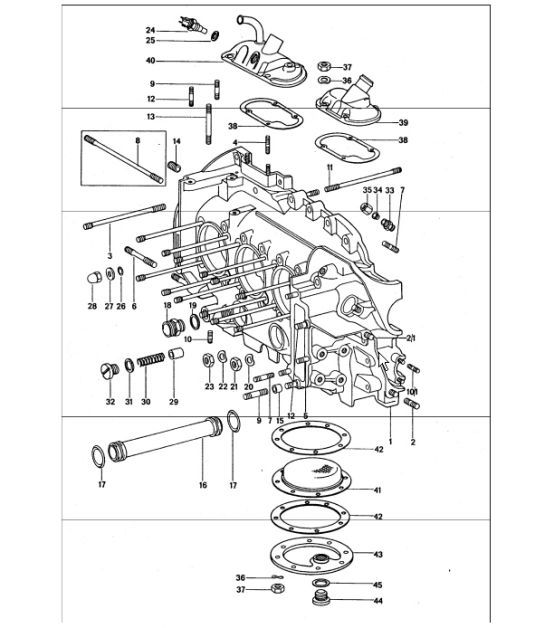 Diagram 101-05 Porsche Cayman S 3.4L 987C 2005-08 Engine