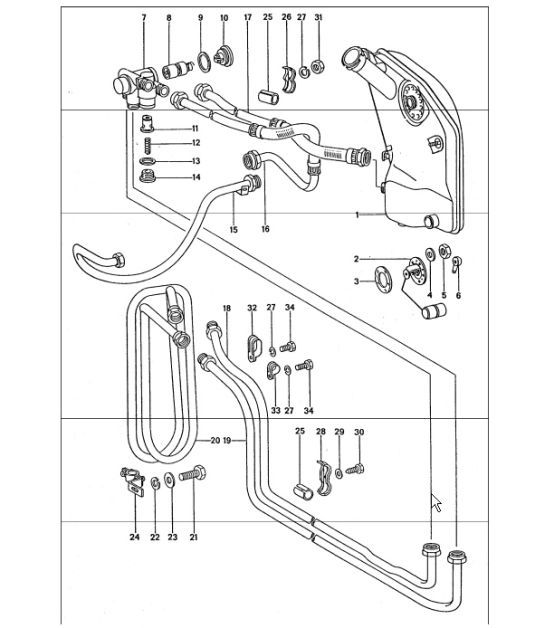 Diagram 104-05 Porsche 968 (1992-1995) Motore