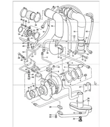 turbocharger and wastegate 911 TURBO 1975-77