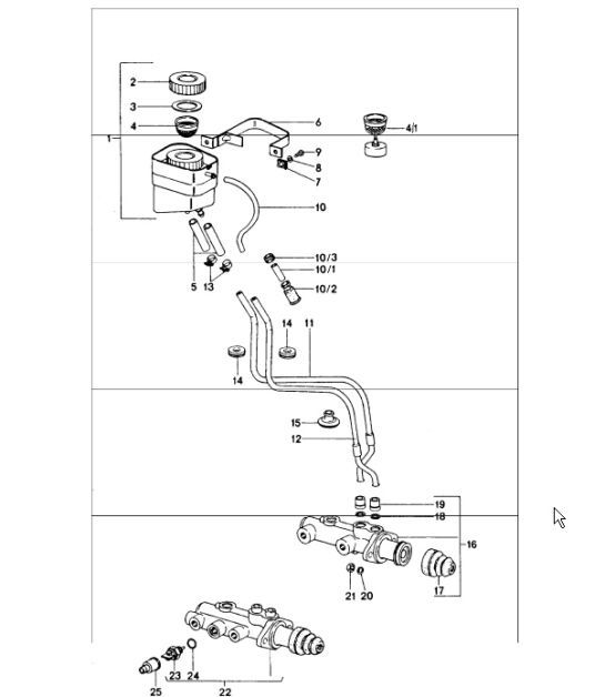 Diagram 604-00 Porsche 993 (911) (1994-1998) Wheels, Brakes