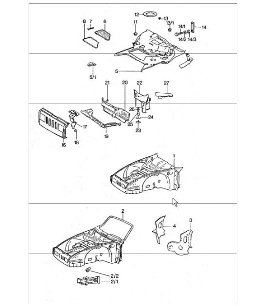 Diagram 801-05 Porsche Panamera GTS V8 4.8L Body