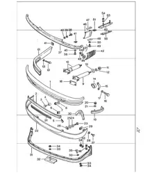 bumper front 911 TURBO 1975-77