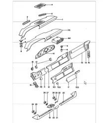 dashboard 911 TURBO 1975-77