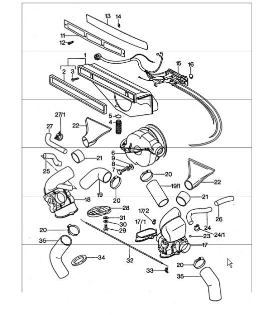 Diagram 813-00 Porsche 944 1982-1991 