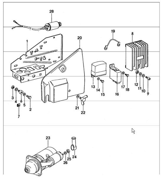 Diagram 902-05 Porsche Cayenne S/GTS 4.8L 2007>> Electrical equipment