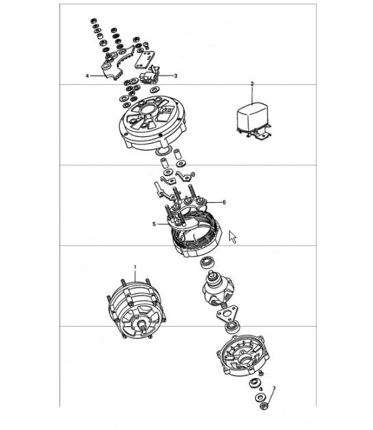 Diagram 902-10 Porsche 911 & 912 (1965-1989) Electrical equipment