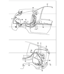 wiring harnesses 911 TURBO 1975-77