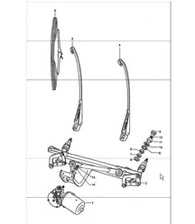 windscreen wiper system 911 TURBO 1975-77