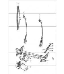 windscreen wiper system 911 TURBO 1975-77 windscreen wiper system 911 TURBO 1975-77
