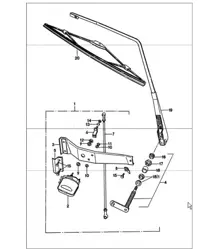 rear window wiper 911 TURBO 1975-77