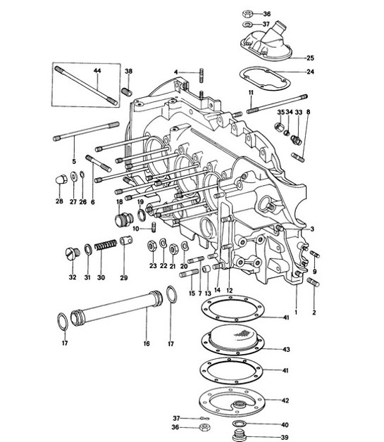 Diagram 101-005 Porsche Cayenne S V8 4.8L Petrol 400HP Engine