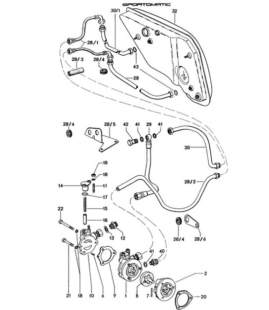 Diagram 104-005 Porsche Macan Petrol 2.0L 245Bhp 
